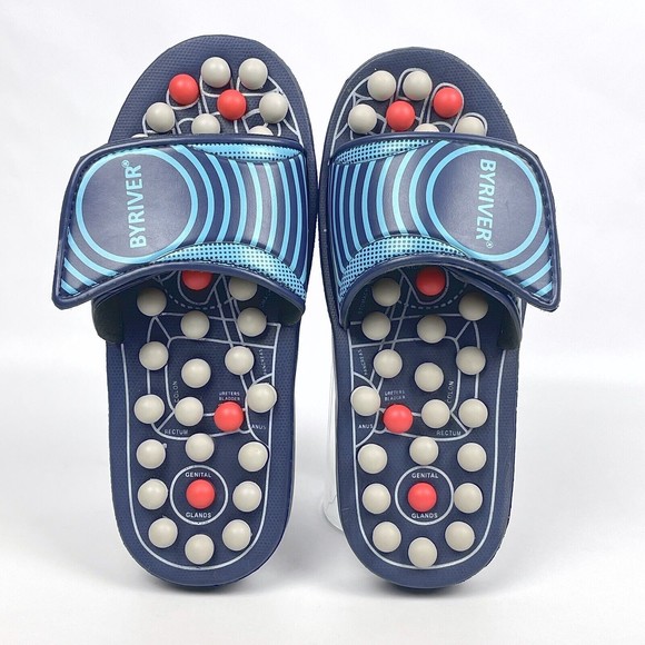 BYRIVER Acupressure Foot Massage Reflexology Slip-On Sandals Sz Small W9-11/M7-9 - Picture 10 of 15